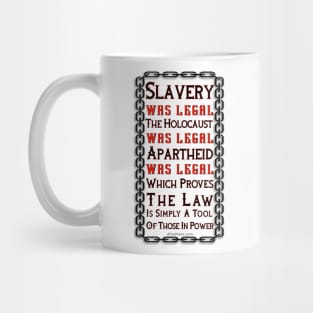 The Holocaust Apartheid Slavery Where All Legal Mug